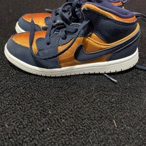 Kids' Navy and Orange Nike Sneakers